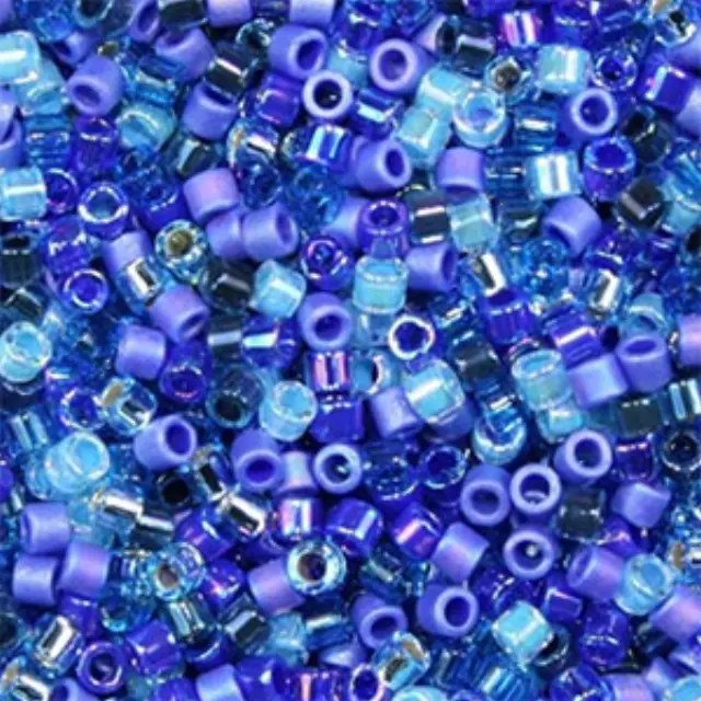 Χάντρα Miyuki Delica 10/0 - MIX02 - Mix Blue ~7gr