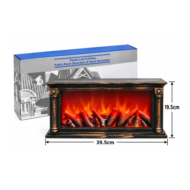 Διακοσμητικό Τζάκι LED με Εφέ Φλόγας 39,5cm - Decorative LED Fireplace with Flame Effect 39.5cm 094022 3