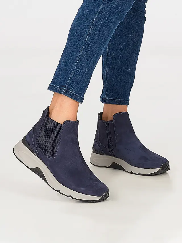 Gabor Μποτάκια Γυναικείο δέρμα Nubuck Μπλέ GAB/96881 36-BLUE 2