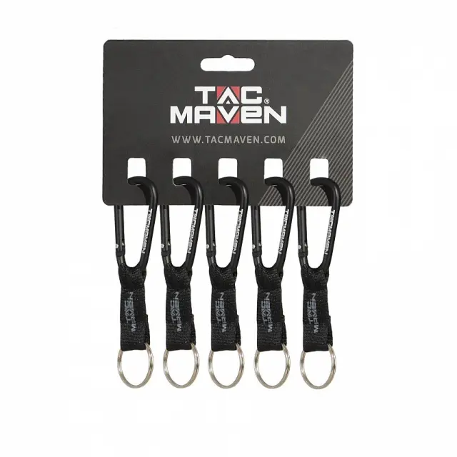 TAC MAVEN Carabiner 6mm-Carabiner από Ελαφρύ Αλουμίνιο 6mm - 01-Black-Μαύρο
