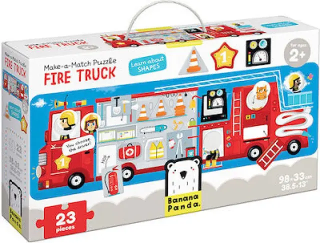 Παιδικό Παζλ Banana Panda - Fire Truck ΠΟΛΥΧΡΩΜΟ - One Size