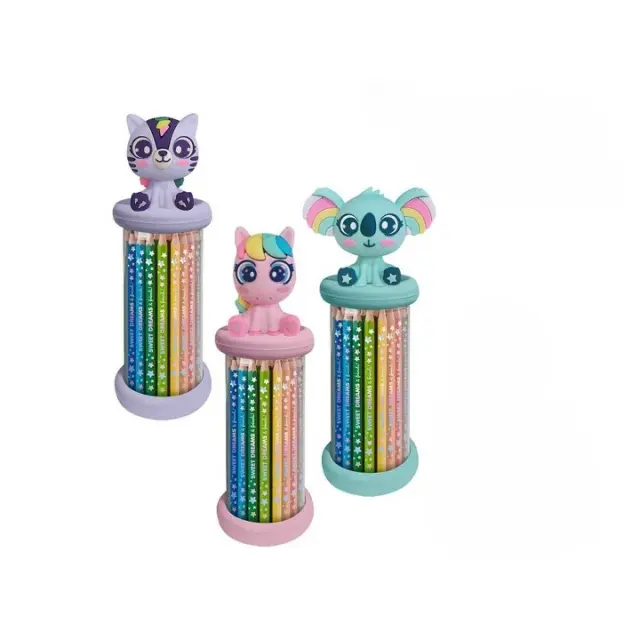 Σετ 12 μπογιές Sweet Dreams 3D Topper 12 color pencil KL11631 (1 τμχ-τυχαία επιλογή σχεδίου)