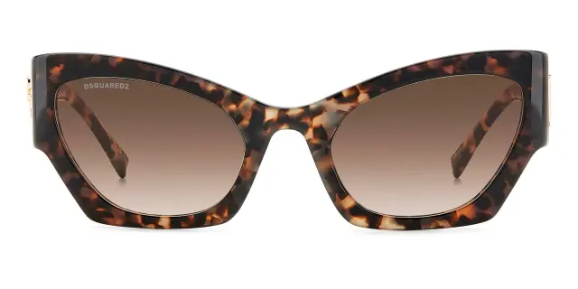 Dsquared2 Γυναικεία Γυαλιά Ηλίου με Καφέ Ταρταρούγα Κοκκάλινο Σκελετό και Καφέ Ντεγκραντέ Φακό D2 0132/S ACI/HA 3