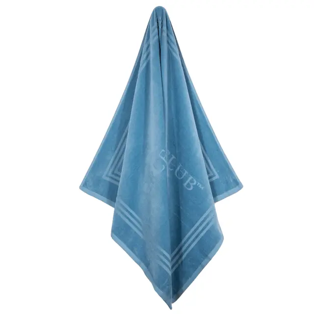 Πετσέτα Θαλάσσης 90x170 400gsm Greenwich Polo Club Essential 5201 Dusty Blue 100% βαμβακερό 2