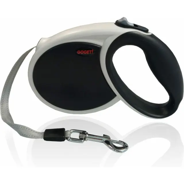 Pet Interest Goget Automatic Leash Medium Breeds Αυξομειούμενος Οδηγός Γκρι/Μαύρο 5m έως 30kg