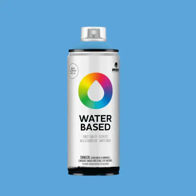 MTN Waterbased Spray Paint 400ml WB4 RV-336 Mykonos Blue