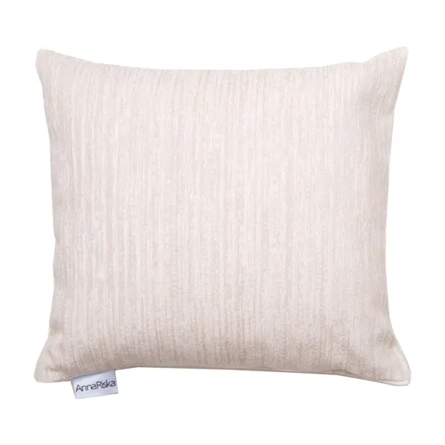 Διακοσμητικό Μαξιλάρι 55x55 Με Γέμιση Anna Riska 1453 Ivory 100% Chenille