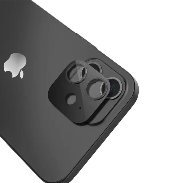 Προστασία Κάμερας Hoco 3D Metal για Apple iPhone 12 mini Anti-Fingerprint Μαύρο 3