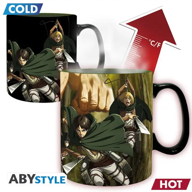Κούπα ATTACK ON TITAN - Mug Heat Change - 460 ml - Titan Eren S3 -ABYMUGA125