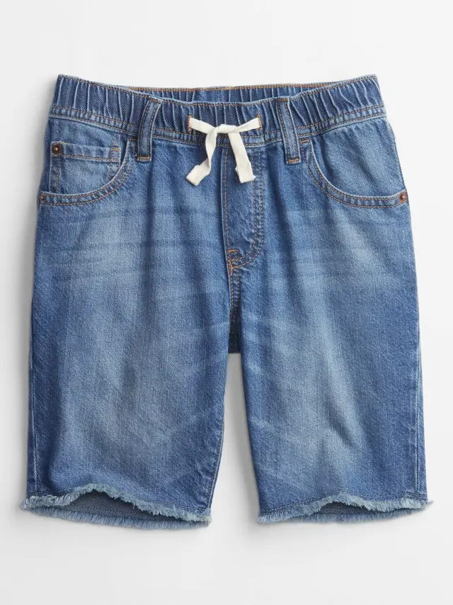 Μπλε Παιδικό Τζιν Pull-On Σορτς Washwell medium wash