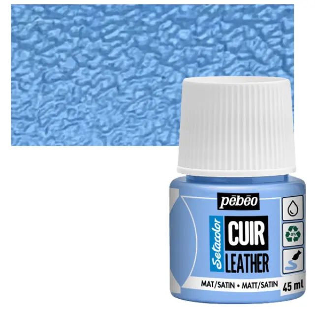Pebeo Χρώμα Δέρματος Setacolor Leather - 10 Iced Blue - 45ml