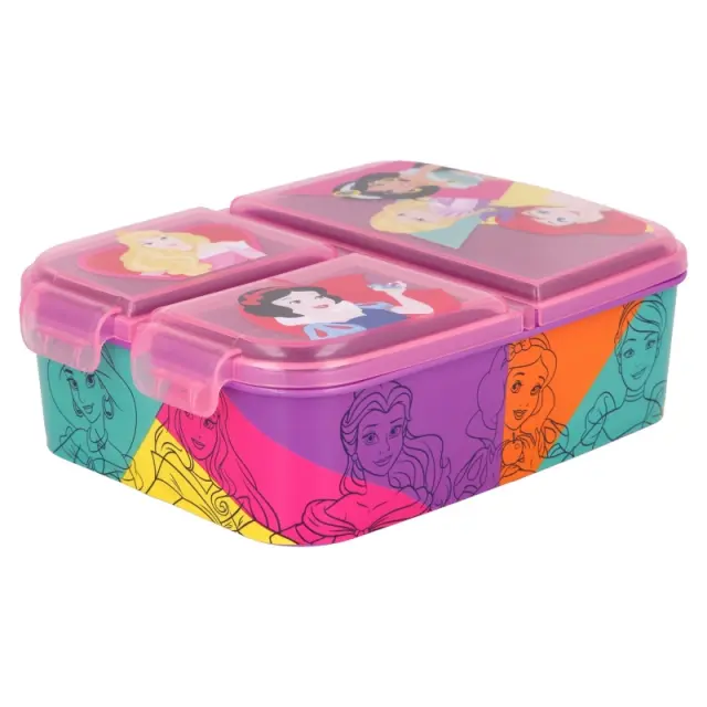 ΦΑΓΗΤΟΔΟΧΕΙΟ MULTI COMPARTMENT SANDWICH BOX PRINCESS BRIGHT + BOLD-51220 2