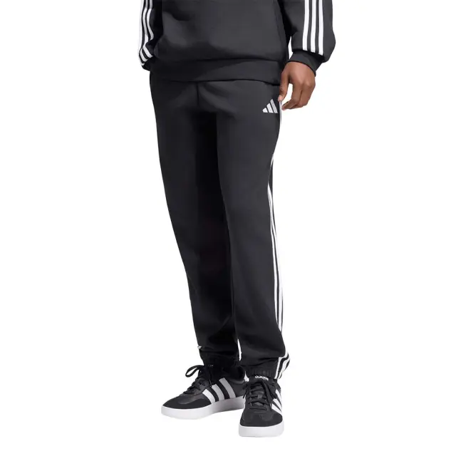 adidas Sportswear Men's 3Stripes Fleece Tapered Cut Pant Μαύρο - Άσπρο KY6526 (adidas Sportswear)