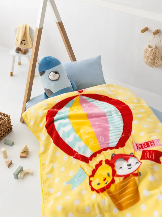 Κουβέρτα Βελουτέ Κούνιας Baby Velour 110X140 Bv724 Palamaiki 2