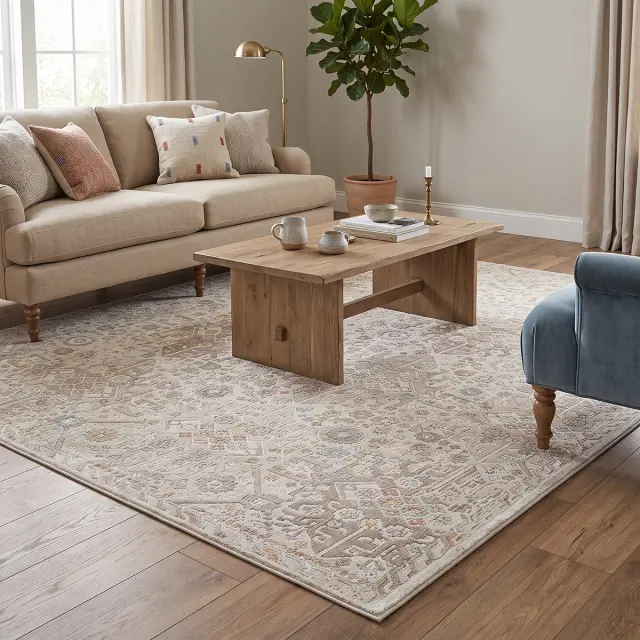 Beauty Home Χαλί Mirage Art 9844 Κρεμ,Μόκα 160x230 2