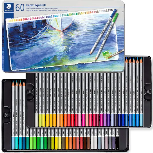 Σετ Μολύβια Ακουαρέλας Staedtler, 60 Χρώματα