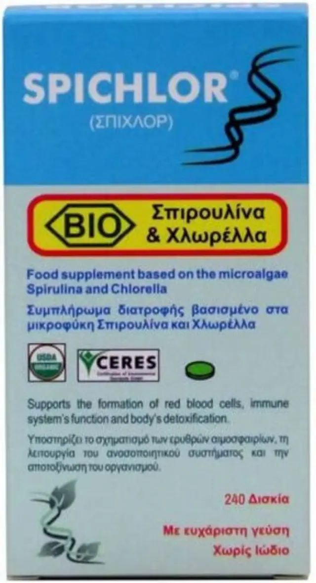 Medichrom Spichlor Βιο Spirulina & Chlorella 240tabs