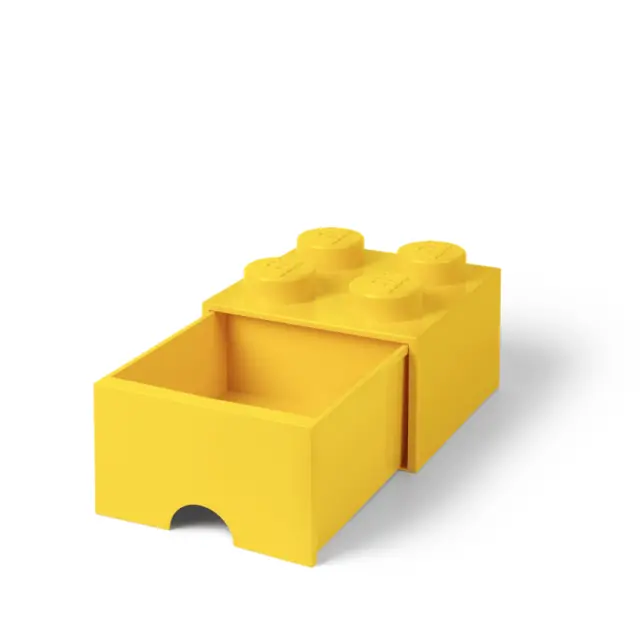 LEGO Τουβλάκι Κουτί Αποθήκευσης Με Συρτάρι Κίτρινο 25x25x18εκ. 029432 2