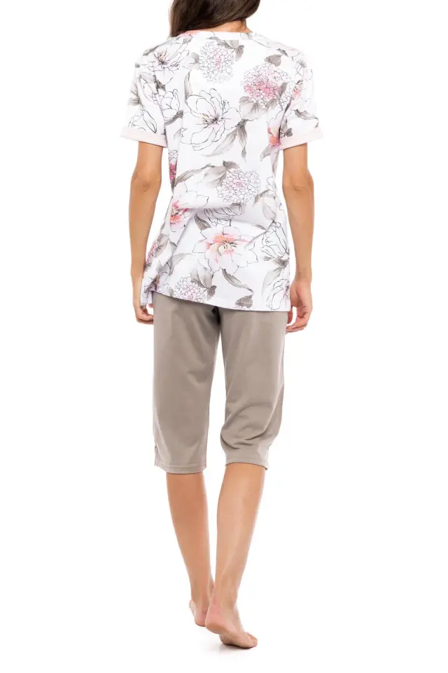 S1149 - Type - PYJAMA CAPRI PINK FLOWER - M 3