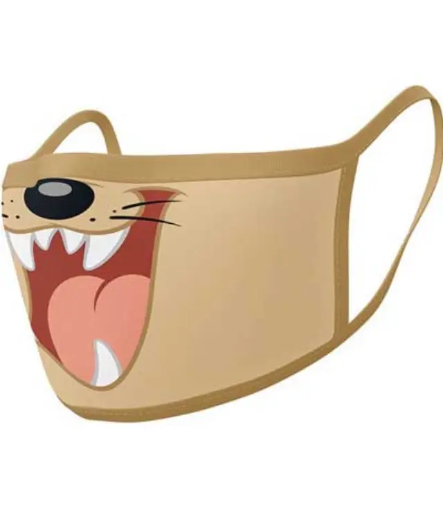 Pyramid Looney Tunes (Taz) "x2 Pieces" Face Covering Mask (GP85565)
