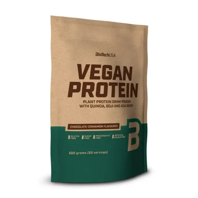 Biotech USA Vegan Protein Χωρίς Γλουτένη & Λακτόζη με Γεύση Chocolate Cinnamon 500gr