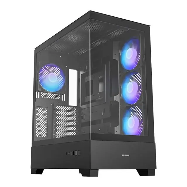 FSP/Fortron PC Case M370-BA Midi Tower Black (POC0000370)