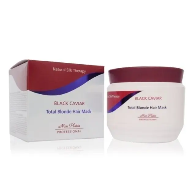 Mon Platin Natural Silk Therapy Black Caviar Total Blonde Hair Mask 250ml