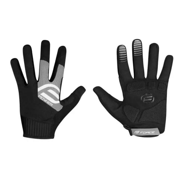 FORCE MTB / DOWNHILL POWER ΓΑΝΤΙΑ ΠΟΔΗΛΑΣΙΑΣ ΜΑΥΡΟ-ΓΚΡΙ 9056934-M