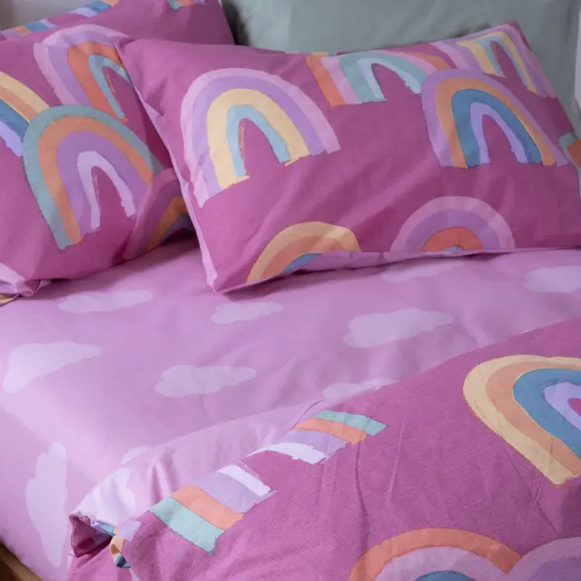 Σετ Παπλωματοθήκη Παιδική Μονή Raibow Mood 160x240 Nef Nef Homeware, 100% BAMBAKI - FUCHSIA (040906) 2
