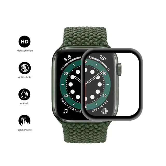 Hybrid Pro+ Glass για Apple Watch 4/5/6/SE 44mm- Black OEM