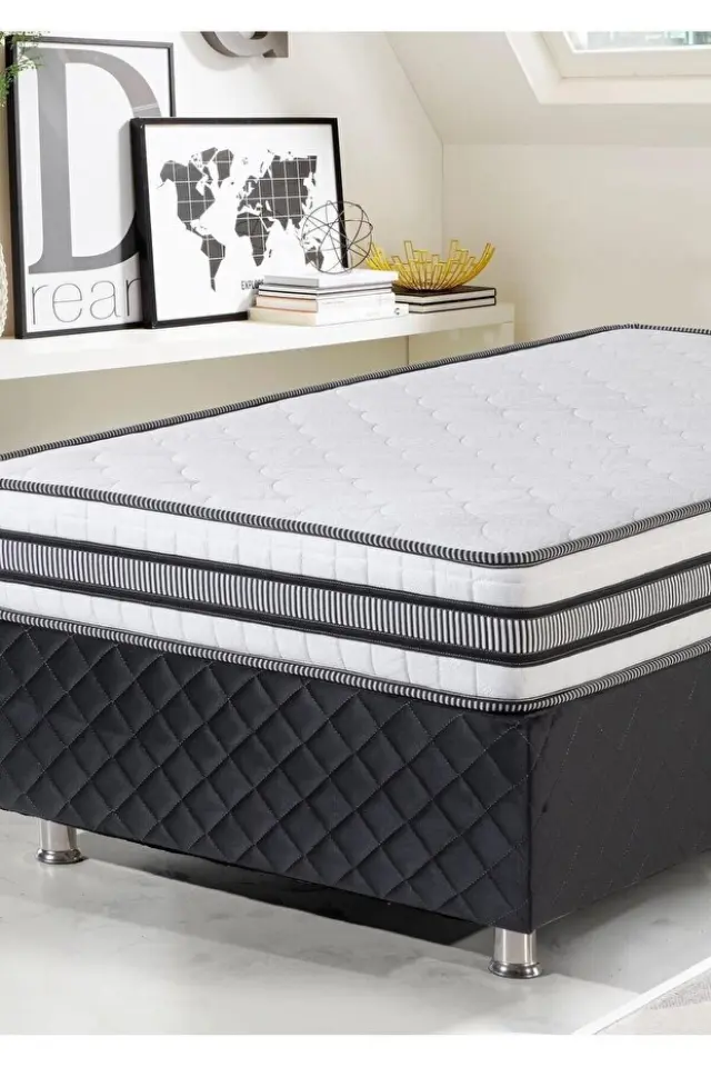 Stewehome Ορθοπεδικό Στρώμα Zebra Ergonomi Μονό -Λευκό /Γκρι 90x190x20 cm 2