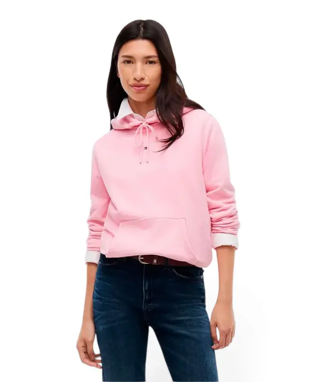 Tommy Hilfiger - Γυναικείο Φούτερ Classic Logo Regular Fit DW0DW23537-TPF Ροζ 2