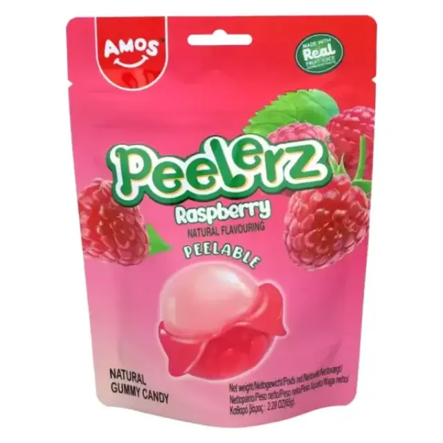 Amos Peelerz Gummy Raspberry 65g