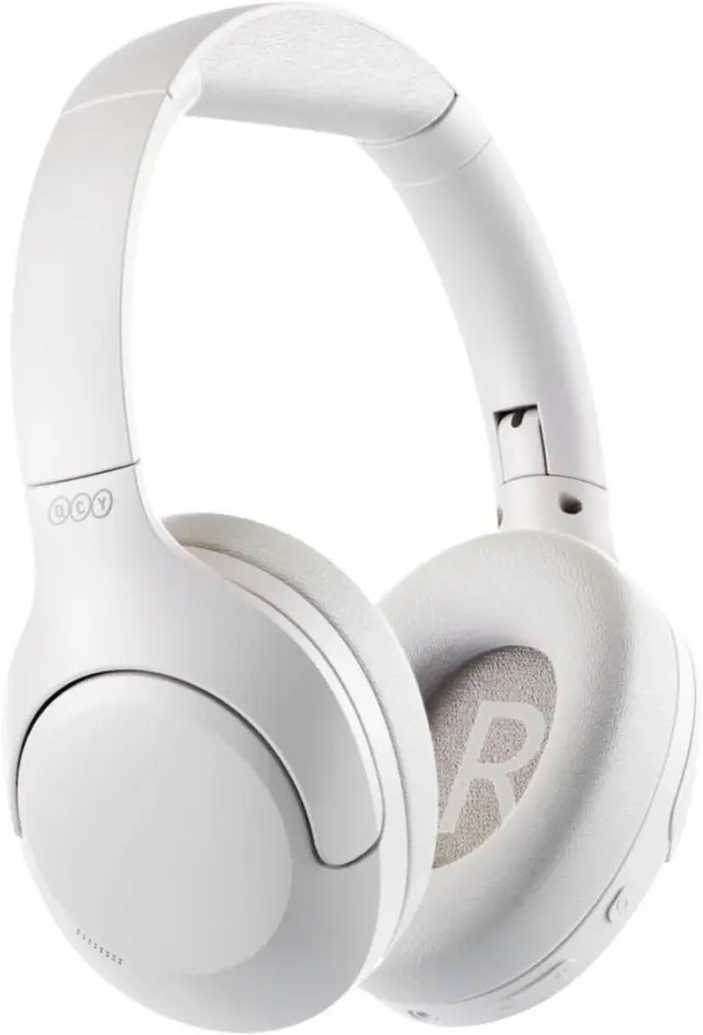 QCY H3 PRO Headset White Hi-Res Audio V5.4 Bluetooth ANC LDAC/AAC/SBC Call Noise Canc. 40mm drive