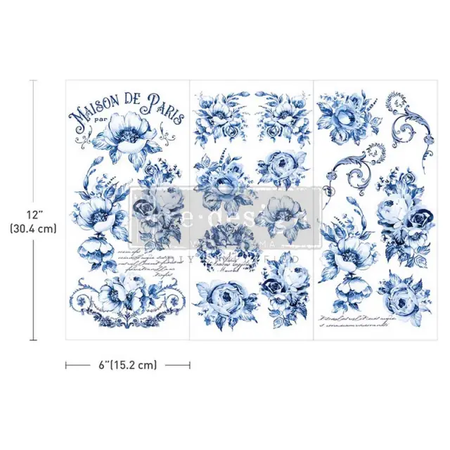 Χαρτί Decor Transfer Prima Re-Design, Spring Serenade, 15x30.5cm, 3 τεμ.