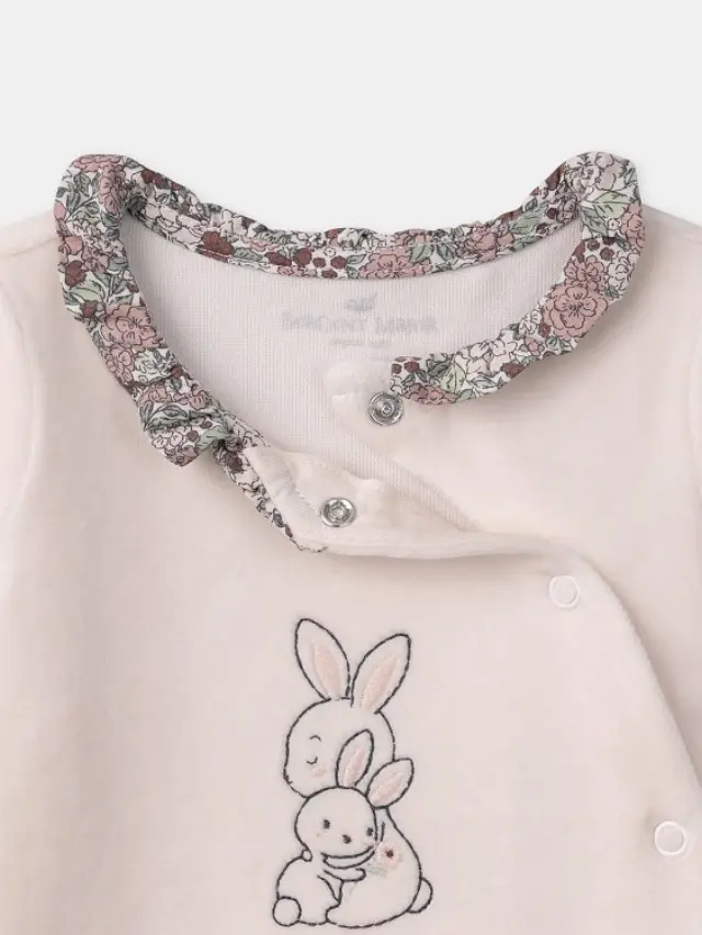 Βρεφική Πυτζάμα για Κορίτσια Bunny Blossom ΡΟΖ 2