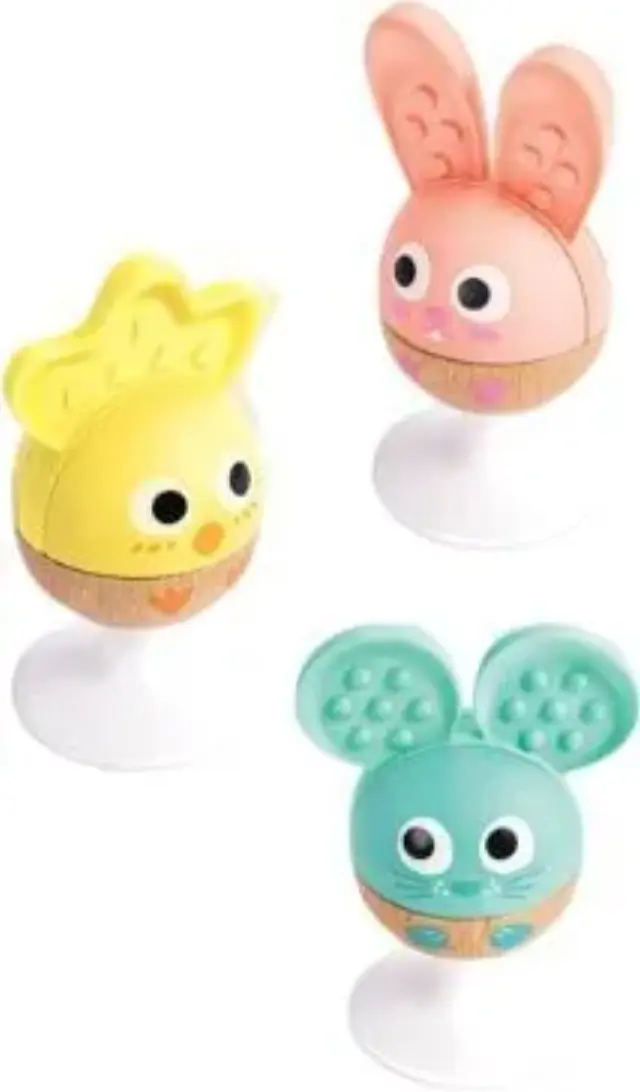 Hape Early Explorer Ξύλινη Κουδουνίστρα Ζωάκια Cheery Critter Rattle