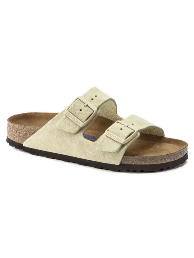 Birkenstock Πέδιλα Unisex δέρμα suede Μπεζ BIR/ARIZONA SOFT 1021462 ALMOND 2