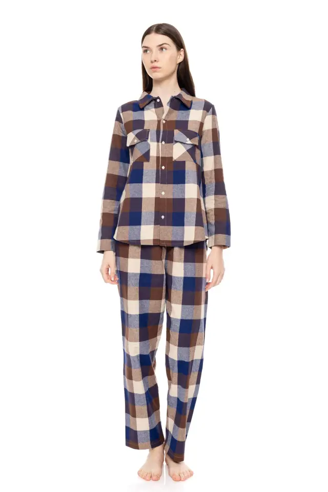 W1693 - Type - PYJAMA BUTTONED AUTUMN PLAID 2