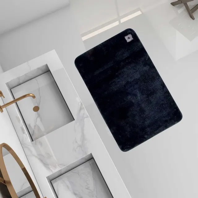 Πατάκι Μπάνιου 60x90 Essential Greenwich Polo Club 3113 Black 100% Πολυέστερ 2