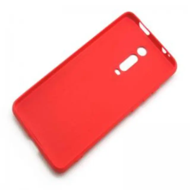 Θήκη Liquid Silicon inos Xiaomi Mi 9T/ Mi 9T Pro L-Cover Κόκκινο N48526 3