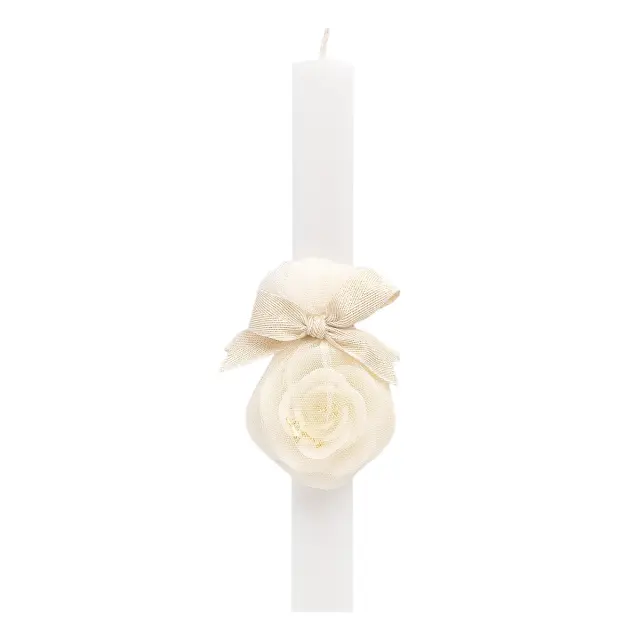 Beauty Home ΛΑΜΠΑΔΑ ΛΕΥΚΗ 33cm ΤΡΙΑΝΤΑΦΥΛΛΟ