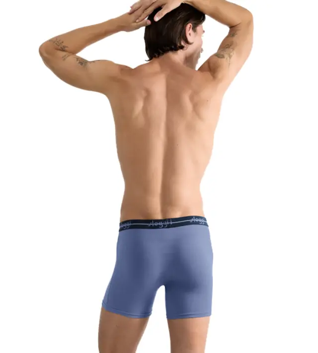 Sloggi Men Μακρυά Μποξεράκια Start Short Συνδυασμός Μπλε Απαλό 2-Pack - M 2