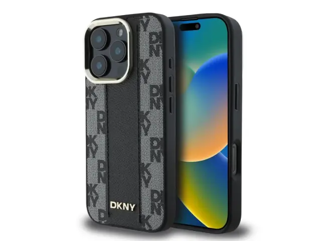 DKNY® Checkered Pattern MagSafe Θήκη για iPhone 16 Pro Max- Black 3