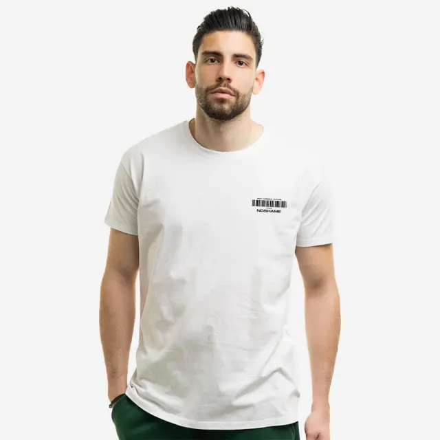 T-shirt Noshame® Λευκό με τύπωμα - 132407 - XXL 3