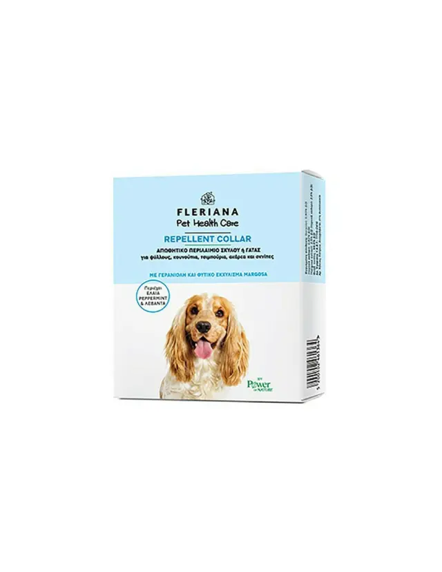 Power of Nature Fleriana Pet Health Care Repellent Collar Απωθητικό Περιλάιμιο Σκύλου ή Γάτας 68cm, 1τεμ 2