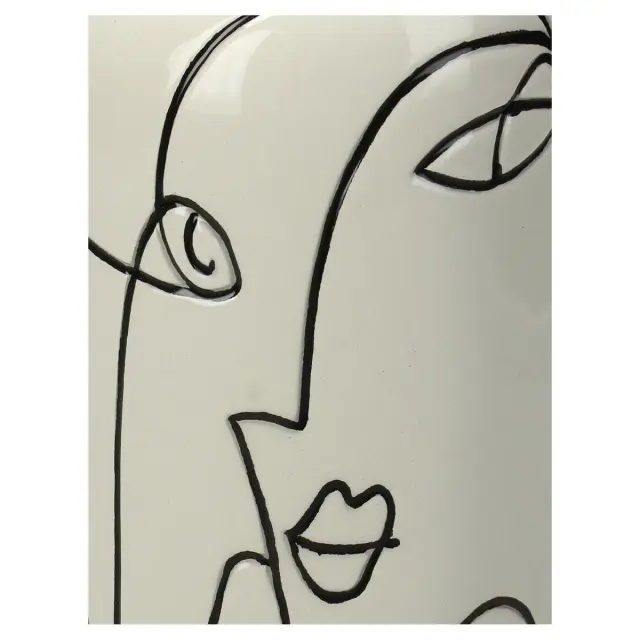 Βάζο Πρόσωπο Λευκό Δολομίτης 11.4x11.4x20.7cm 3