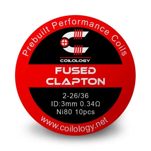 Fused Clapton Premade Coils Ni80 2-26/36 – 0.34Ω (10τμχ) - Coilology