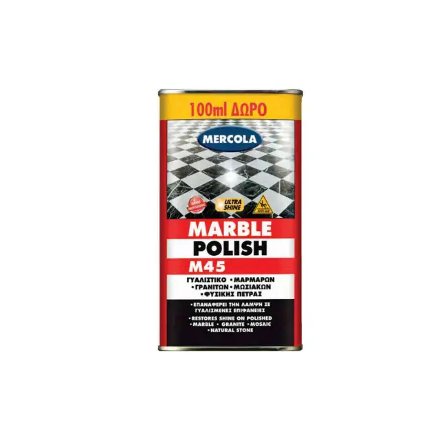 Mercola Marble Polish M45 Γυαλίστικό Μαρμάρων Άχρωμο Σατινέ 1kg