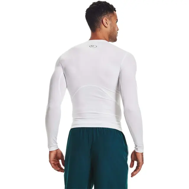 Under Armour Men's HeatGear Compression Longsleeve Tee Άσπρο 1361524-100 (Under Armour) 2
